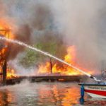 Waren-Bootsschuppenbrand