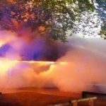 Großbrand -Turnhalle-Neumuenster